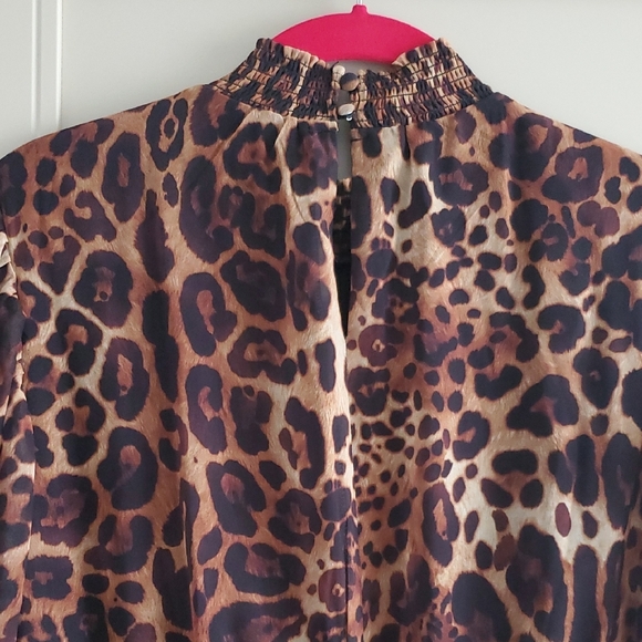 Express Animal Print Dress with Ruffles - Picture 6 of 8